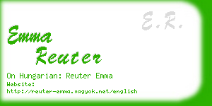 emma reuter business card